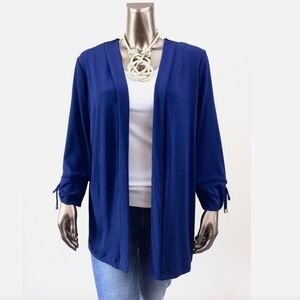 CLOSING SALE - CHICO'S $89 NEW TIE SLEEVES JACKET SIZE 3 (XL)